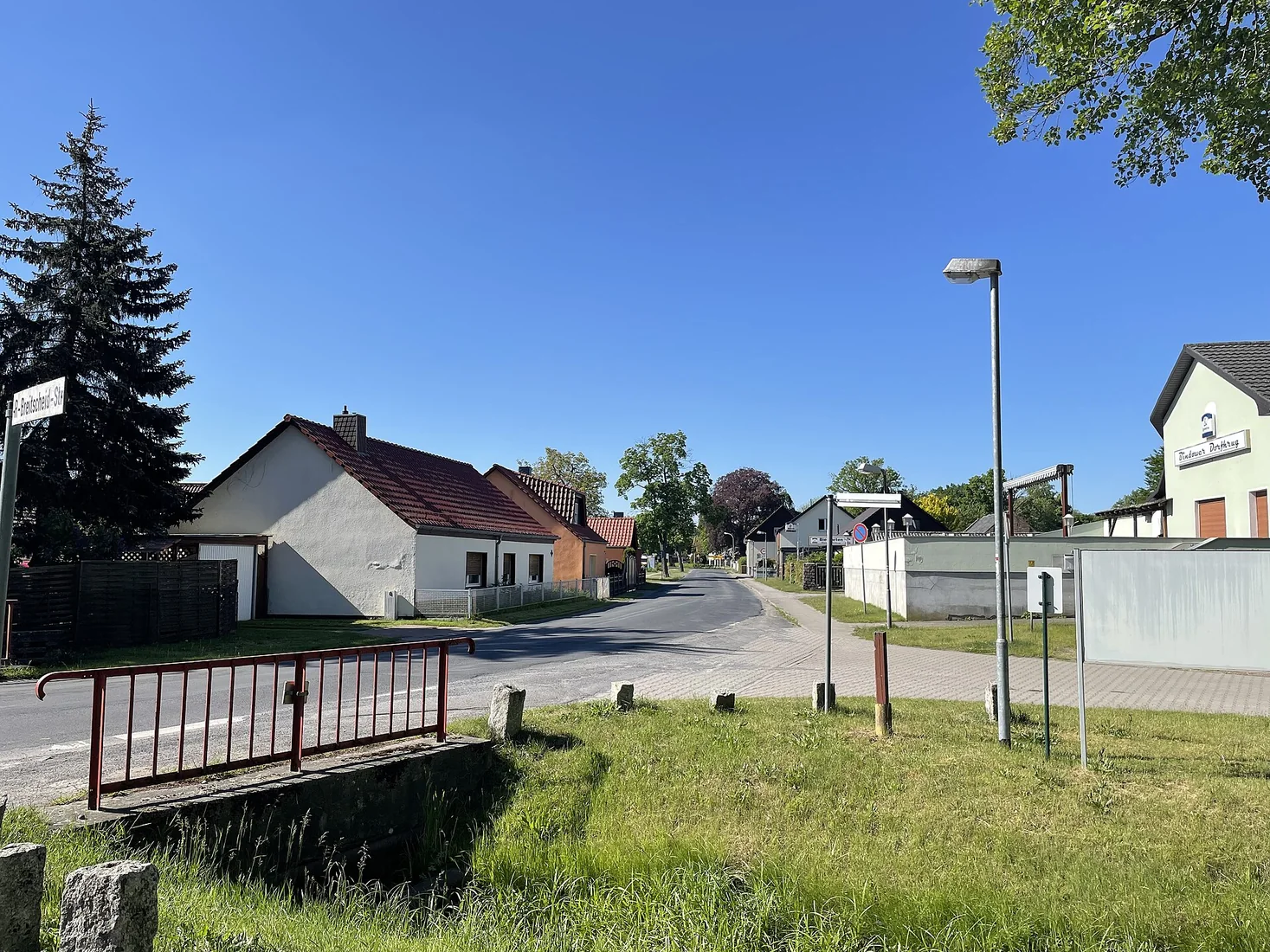 Gewachsener Dorfbereich von Bindow, Gemeinde Heidesee