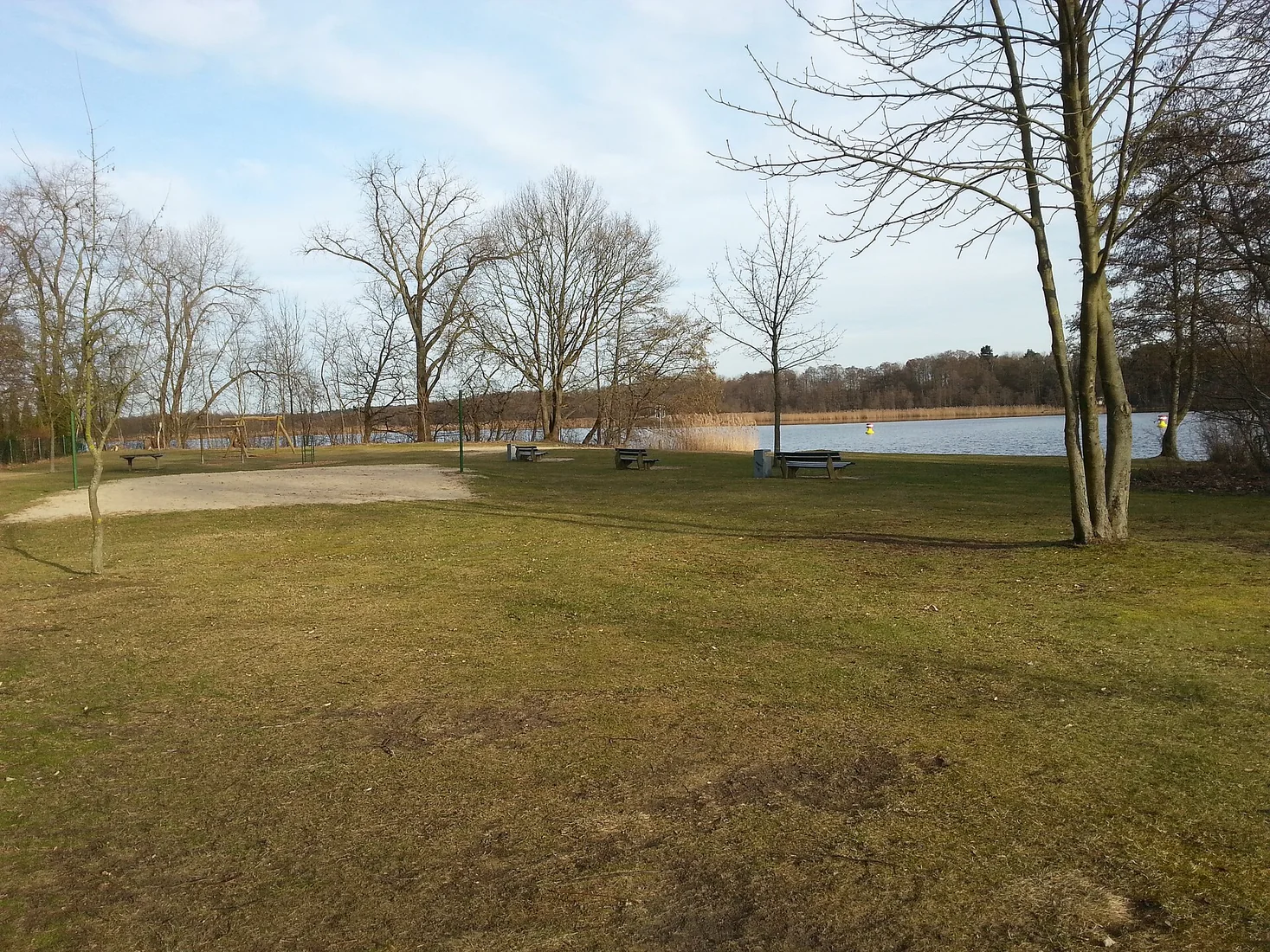 Wasserzugang am Langen See in Dolgenbrodt, Gemeinde Heidesee