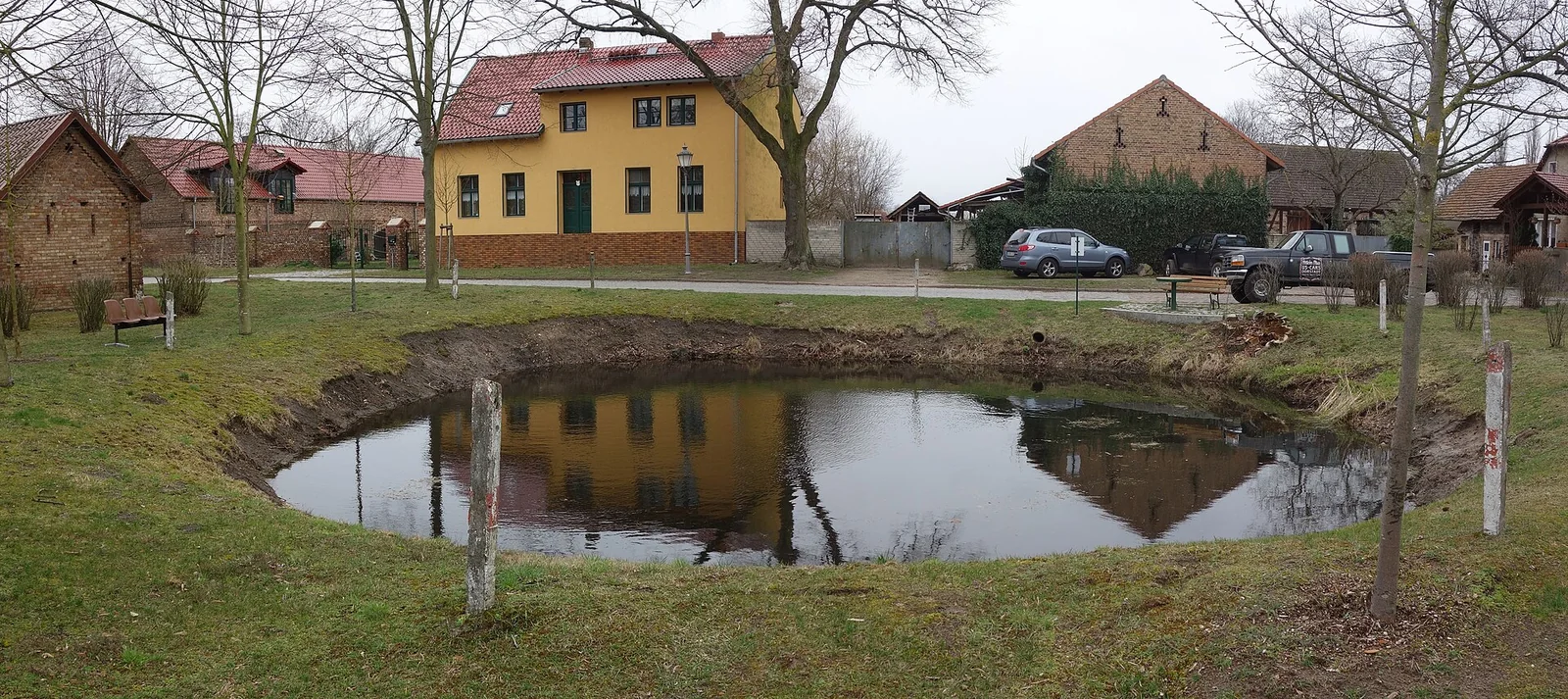 Dorfteich in Gräbendorf, Gemeinde Heidesee