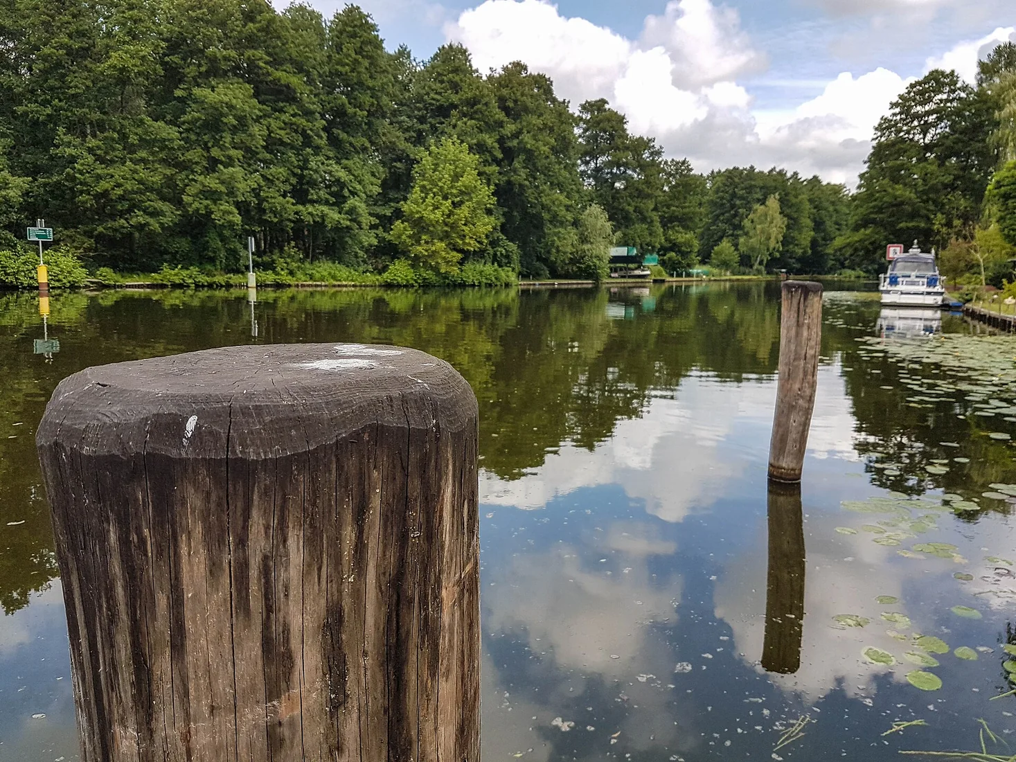 Anlegestelle am Kirchplatz in Prieros, Gemeinde Heidesee